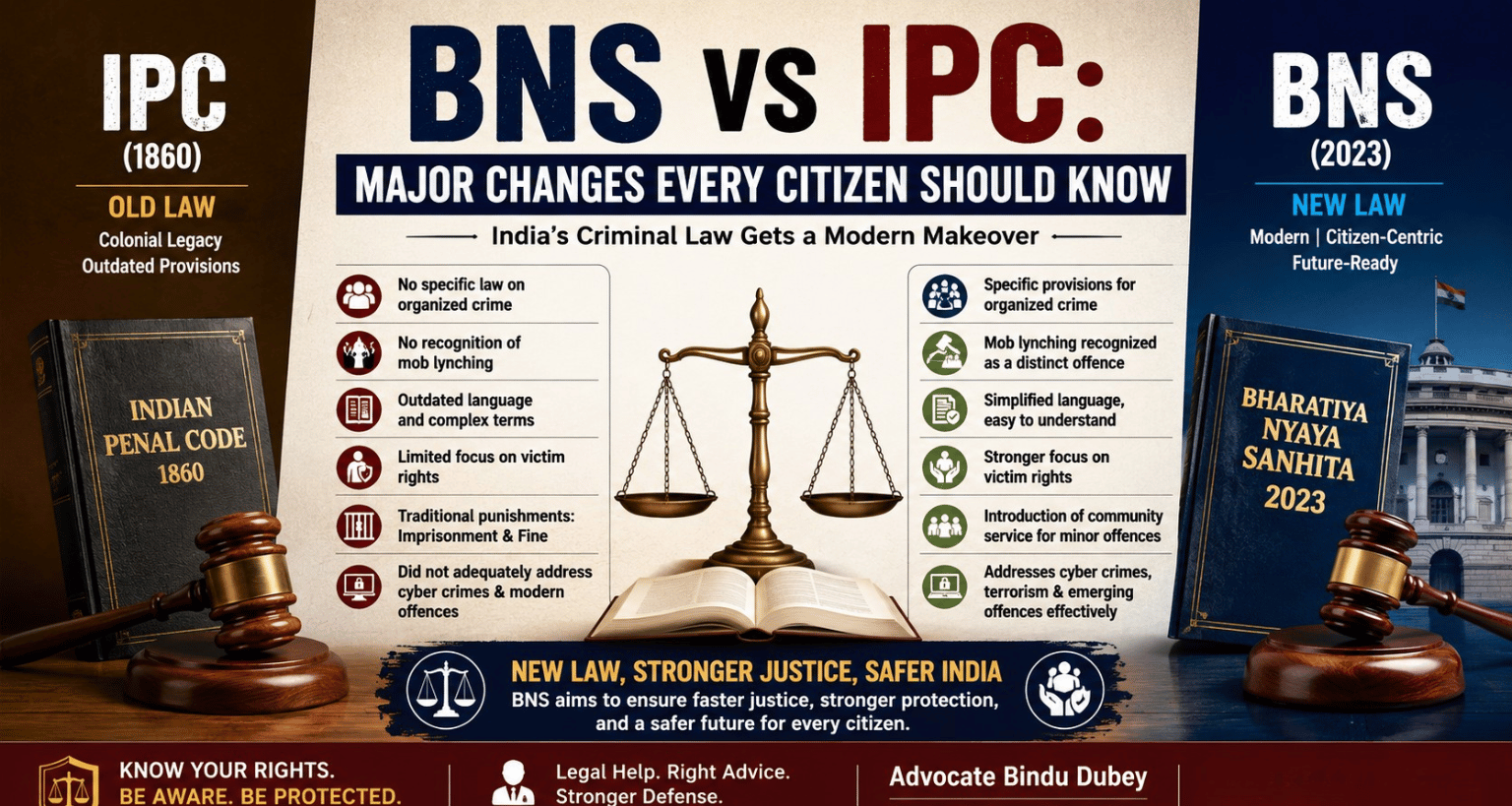 BNS vs IPC: Major Changes Every Citizen Should Know