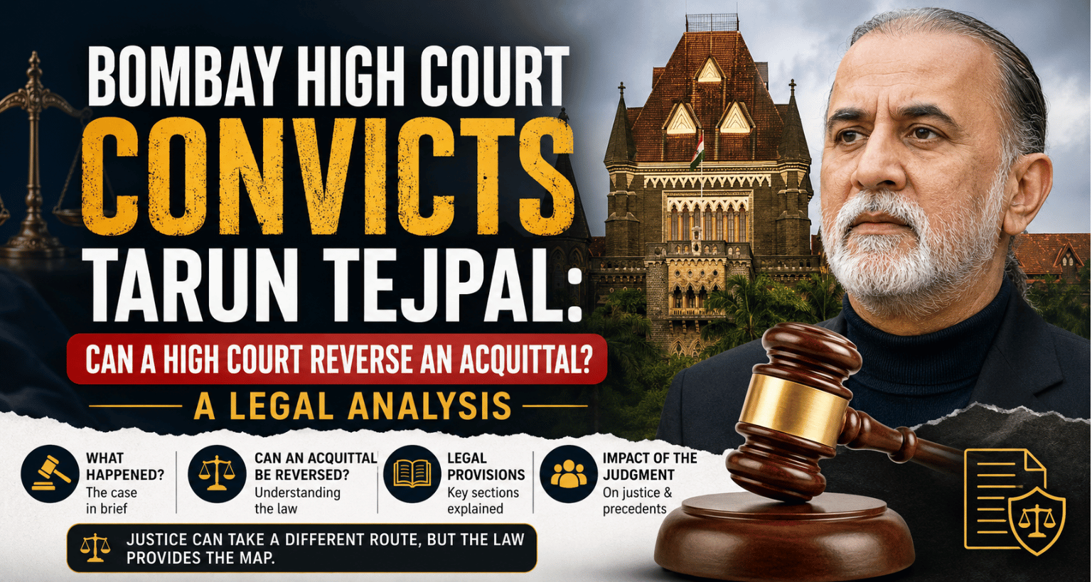 Bombay High Court Convicts Tarun Tejpal: Can a High Court Reverse an Acquittal? A Legal Analysis